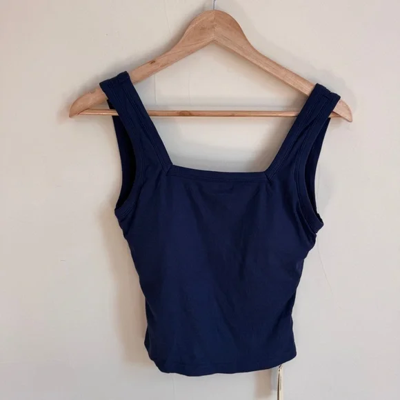 OGL Navy Blue Square Open Back Brami Tank Top Womens Size S - Picture 5 of 16